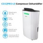 GRADE A2 - electriQ CD12LE PRO 12L Low Energy Smart App WIFI Dehumidifier for up to 3 bed house with Plasma Air Purifier 