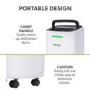 Refurbished electriQ 12L Smart Quiet Low-Energy Dehumidifier and  Air Purifier