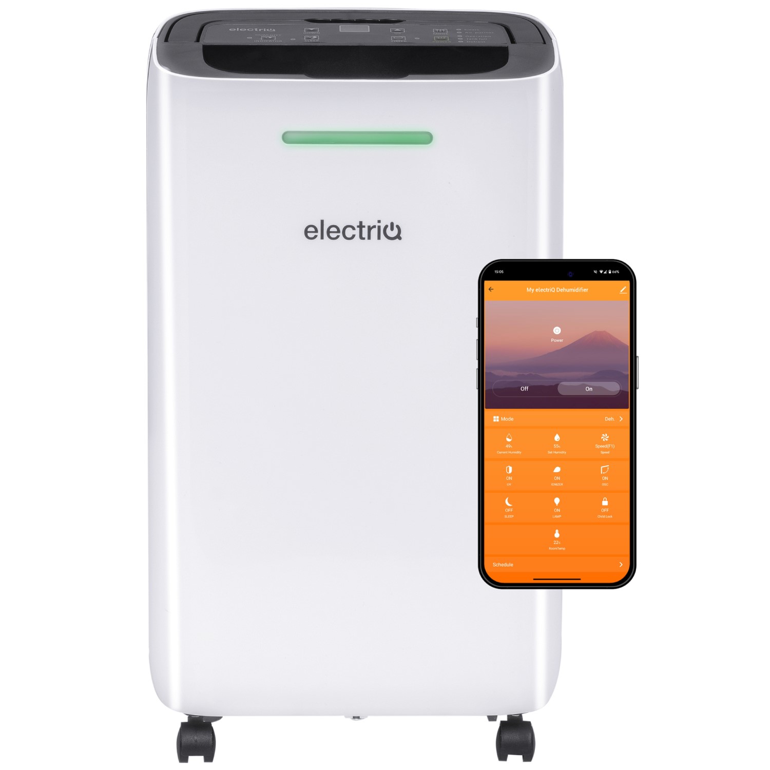 12L Low Energy Dehumidifier for up to 3 bed houses - electriQ