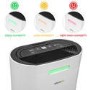 GRADE A2 - electriQ 12 Litre Dehumidifier for 3 bed house with Digital Humidistat and Air Purifier