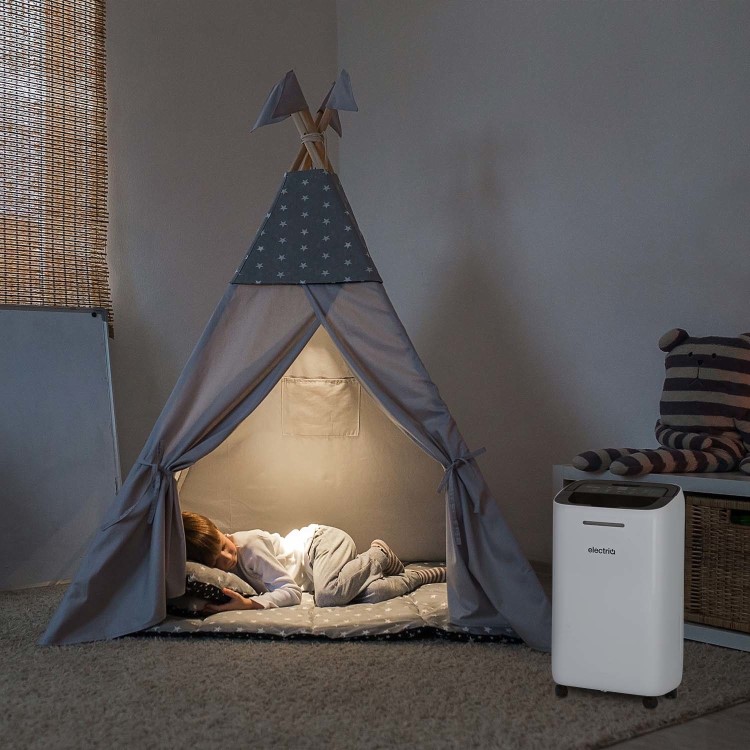 Refurbished electriQ 12L Smart Quiet Low-Energy Dehumidifier and  Air Purifier