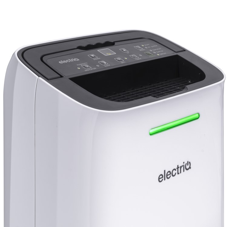 Refurbished electriQ 12L Smart Quiet Low-Energy Dehumidifier and  Air Purifier