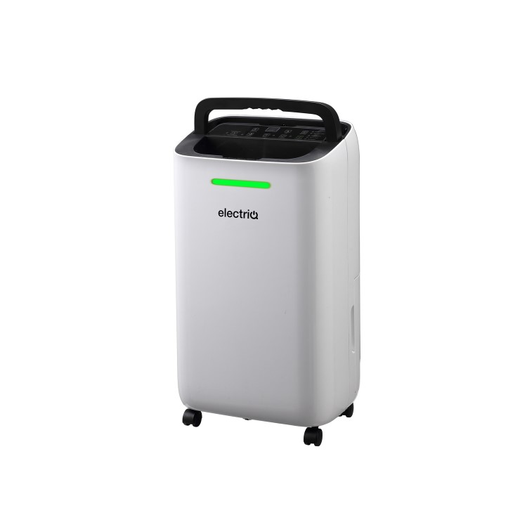 Refurbished electriQ 12 Litre Dehumidifier with Digital Humidistat and Air Purifier
