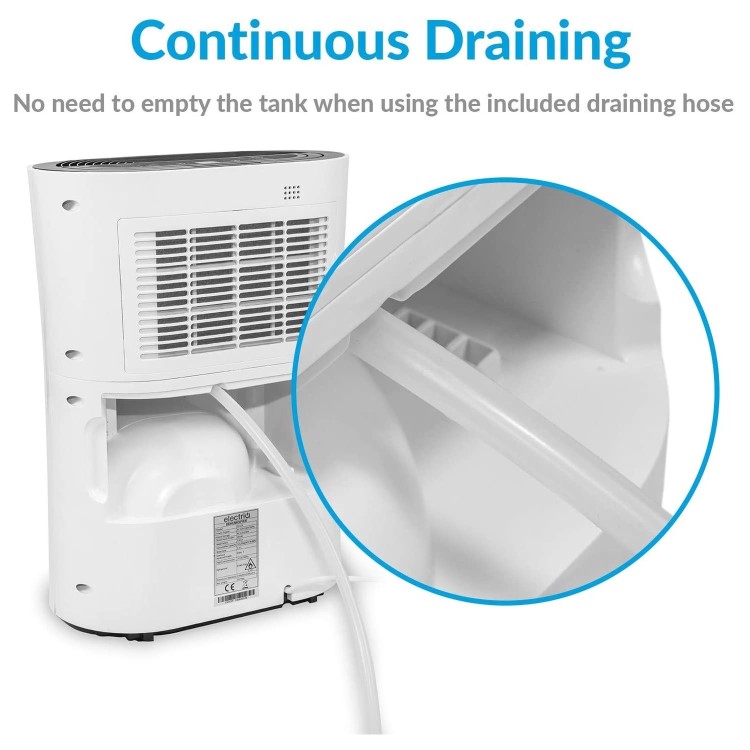 electriQ 12 Litre Dehumidifier with Digital Humidistat and Air Purifier