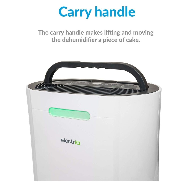 electriQ 12 Litre Dehumidifier with Digital Humidistat and Air Purifier