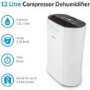 electriQ 12 Litre Dehumidifier with Digital Humidistat and Air Purifier