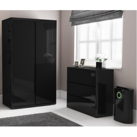 GRADE A2 - electriQ 20L Low Energy Premium Black Dehumidifier for 2 to 5 bed houses