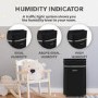 GRADE A3 - electriQ 20L Low-Energy Quiet Laundry Dehumidifier and HEPA UV Air Purifier - Black