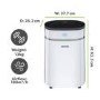 electriQ 20L Low-Energy Quiet Laundry Dehumidifier with HEPA UV Air Purifier