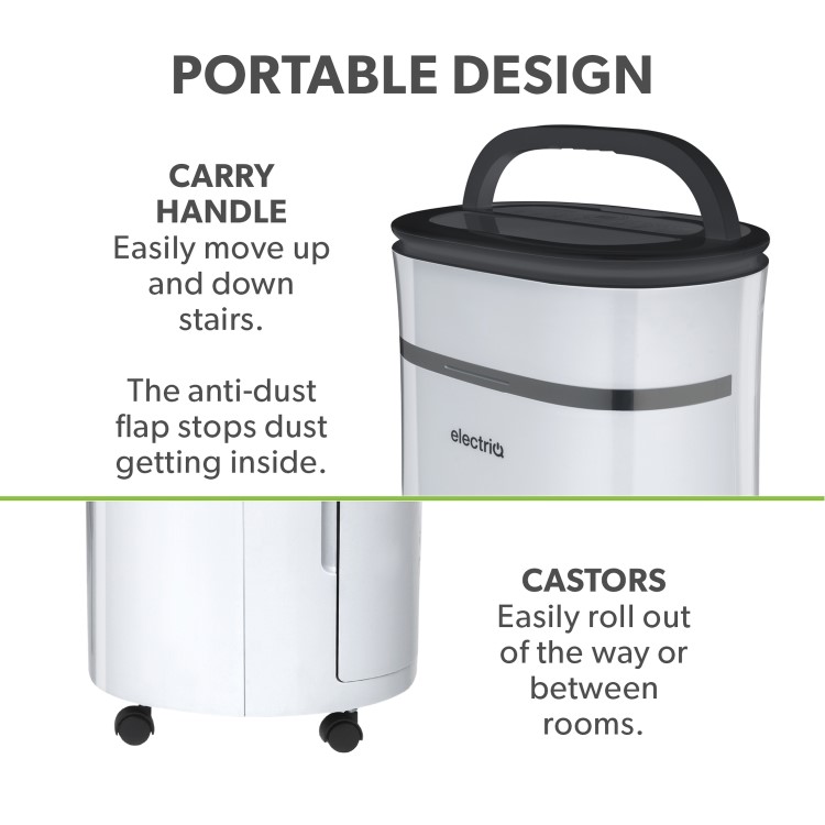 electriQ Premium 20L Low-Energy Quiet Laundry Dehumidifier