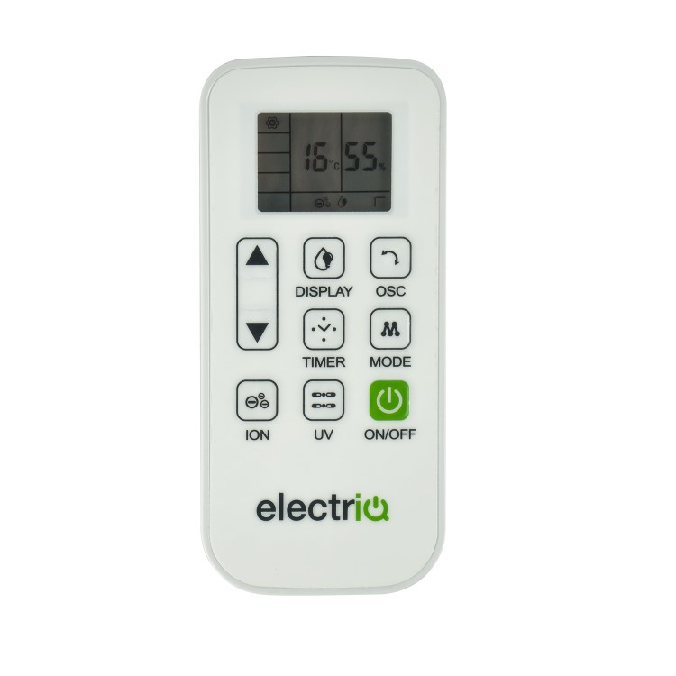 GRADE A2 - electriQ 25 Litre Smart App Alexa Low Energy Dehumidifier with HEPA and UV Air Purifier