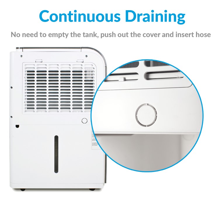 GRADE A2 - electriQ 25 Litre Smart App Alexa Low Energy Dehumidifier with HEPA and UV Air Purifier