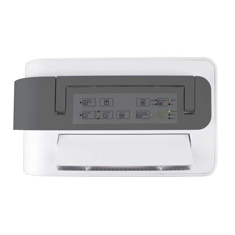 GRADE A2 - electriQ 25 Litre Smart App Alexa Low Energy Dehumidifier with HEPA and UV Air Purifier