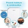 GRADE A2 - electriQ 25 Litre Smart App Alexa Low Energy Dehumidifier with HEPA and UV Air Purifier