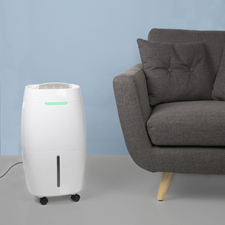 GRADE A1 - electriQ 16 litre Quiet Low Energy Dehumidifier for up to 4 bed houses