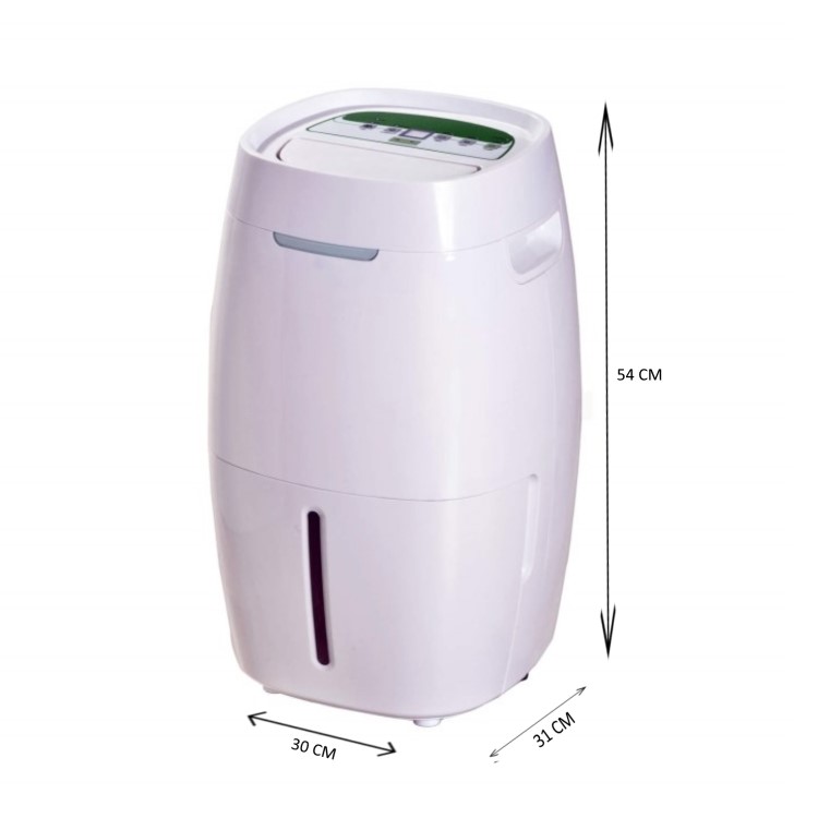 GRADE A1 - electriQ 16 litre Quiet Low Energy Dehumidifier for up to 4 bed houses