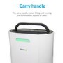 GRADE A2 - electriQ 12 Litre Dehumidifier for 3 bed house with Digital Humidistat and Air Purifier