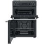 Refurbished Hotpoint Cannon CD67G0C2CA 60cm Double Oven Gas Cooker
