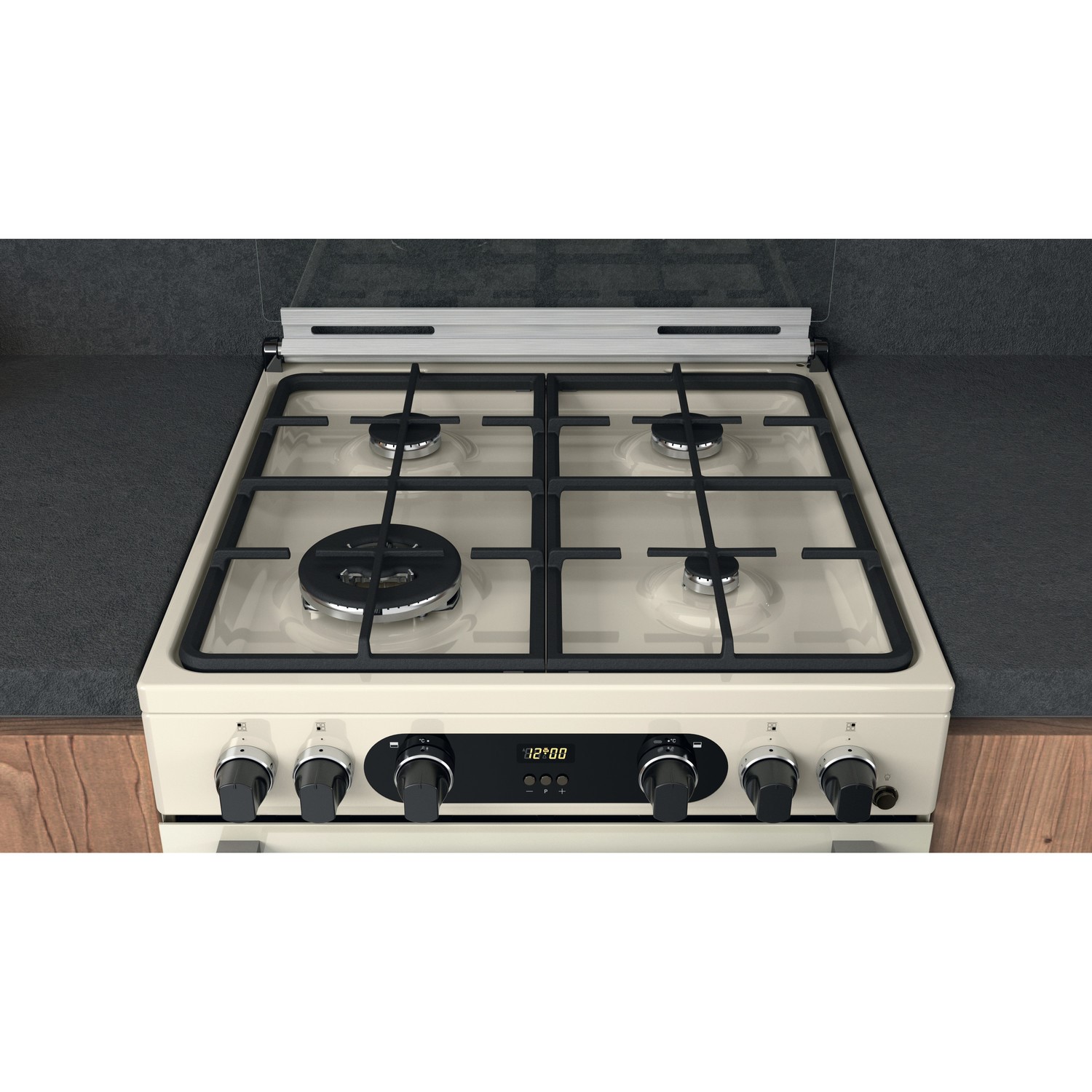 Hotpoint Cannon 60cm Double Oven Gas Cooker Cream CD67G0C2CJ