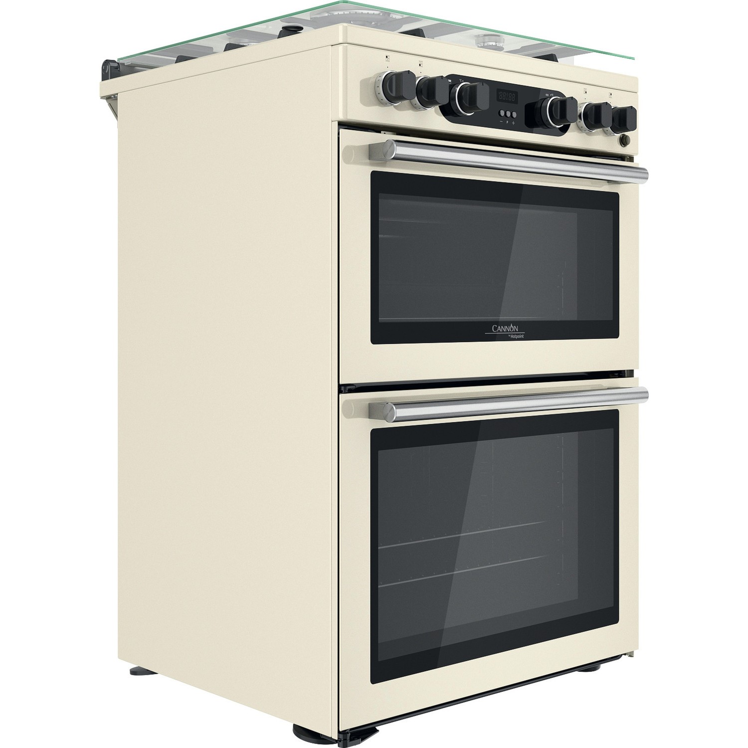 Hotpoint Cannon 60cm Double Oven Gas Cooker Cream CD67G0C2CJ Appliances Direct