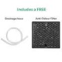 GRADE A2 - electriQ 10L Low-Energy Quiet Compressor Dehumidifier and Anti-Odour Air Purifier