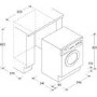 Candy CDB264-80 6kg And 4kg 1200rpm Integrated Washer Dryer