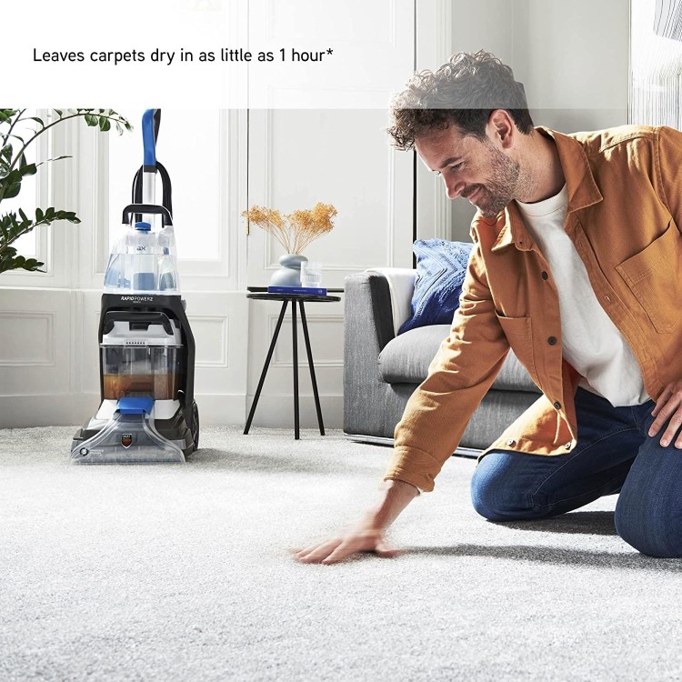 Vax Rapid Power 2 Reach Carpet Cleaner - Grey White & Blue