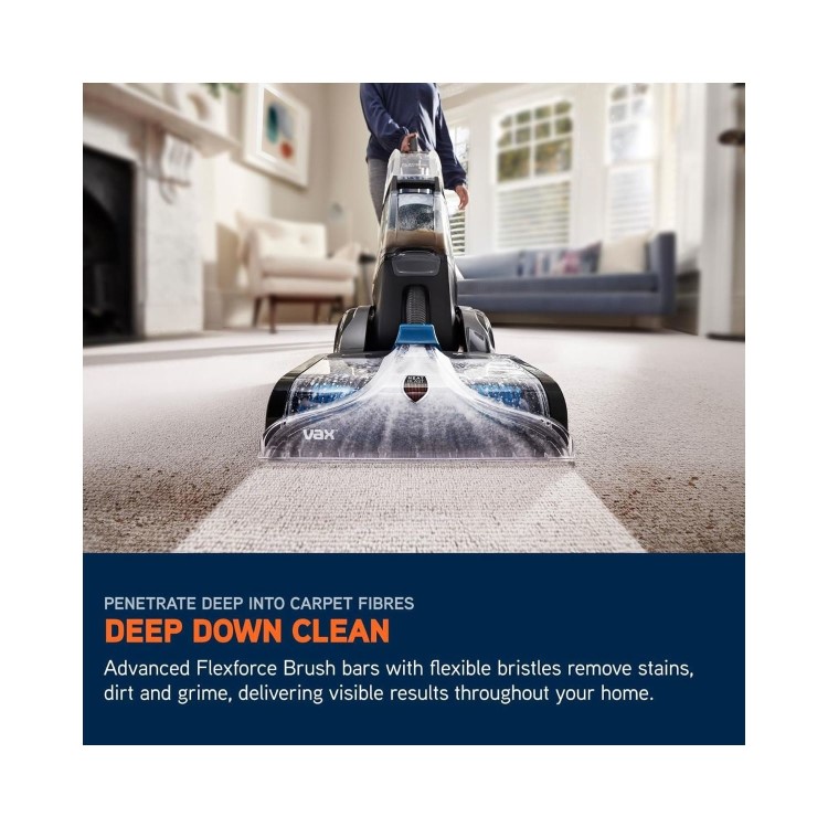 Vax Platinum SmartWash CDCW-SWXS Carpet Cleaner – Powerful Carpet & Upholstery Cleaner Charcoal & Blue