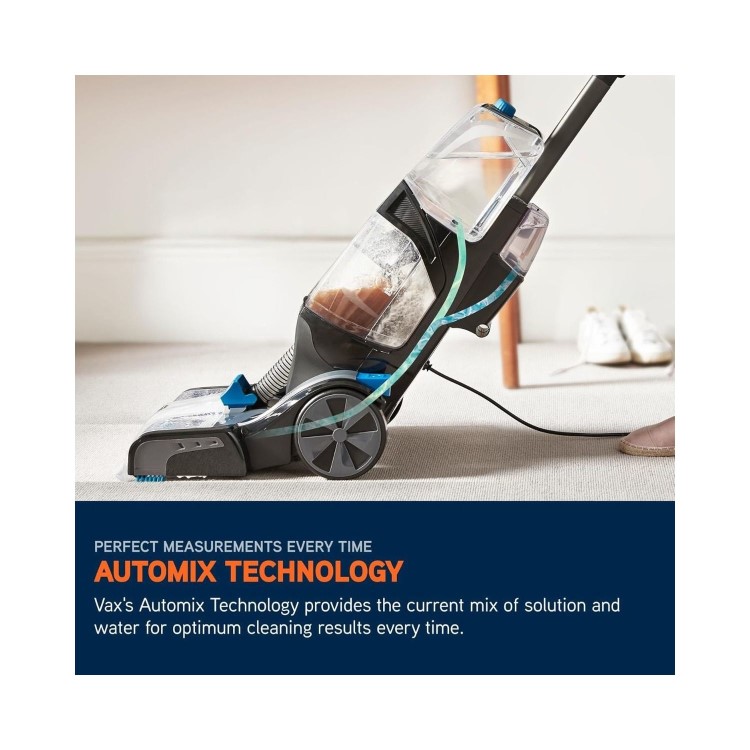 Vax Platinum SmartWash CDCW-SWXS Carpet Cleaner – Powerful Carpet & Upholstery Cleaner Charcoal & Blue