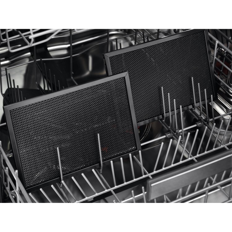 Refurbished AEG CDE84543FB 83cm 4 Zone Venting Induction Hob With Double Bridge Zones Duct Out Only Black