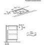 Refurbished AEG CDE84543FB 83cm 4 Zone Venting Induction Hob With Double Bridge Zones Duct Out Only Black