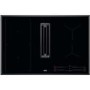 Refurbished AEG CDE84543FB 83cm 4 Zone Venting Induction Hob With Double Bridge Zones Duct Out Only Black