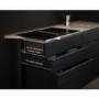 Refurbished AEG CDE84543FB 83cm 4 Zone Venting Induction Hob With Double Bridge Zones Duct Out Only Black