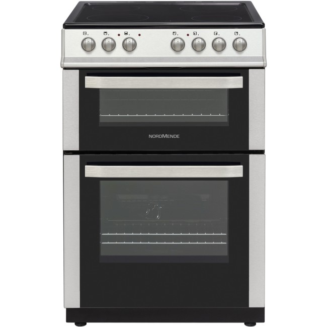 NordMende CDEC61IX 60cm Double Cavity Electric Cooker With Ceramic Hob - Stainless Steel