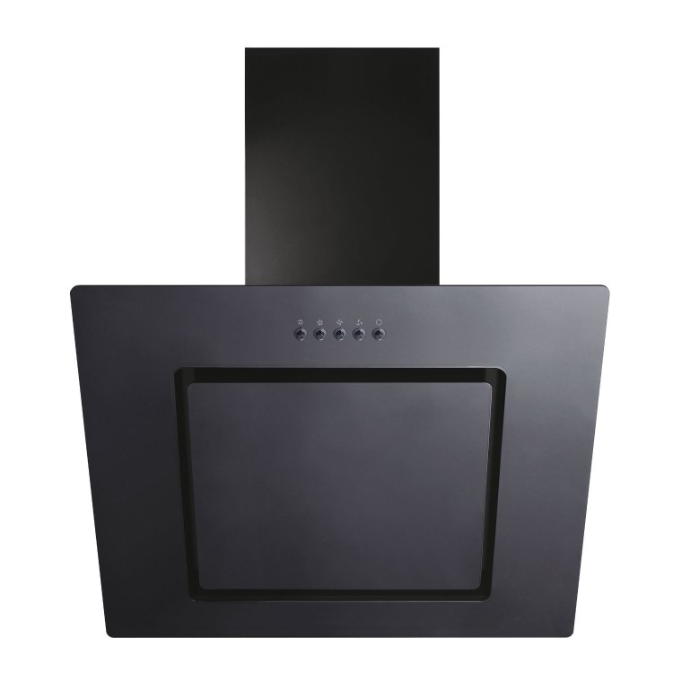 Candy 60cm Angled Glass Cooker Hood - Black