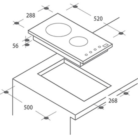 Candy 30cm Domino Induction Hob CDI30 | Appliances Direct
