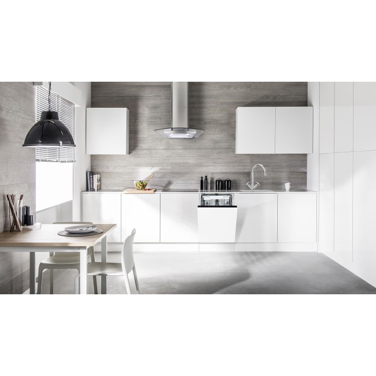 CDA Integrated Dishwasher - AquaZone technology, Black control panel