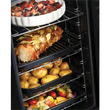 Rangemaster CDL100DFFBLC Classic Deluxe 100cm Dual Fuel Range Cooker - Black & Chrome