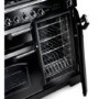 Rangemaster 95960 Classic Deluxe 100cm Electric Range Cooker with Induction Hob in Latte and Chrome