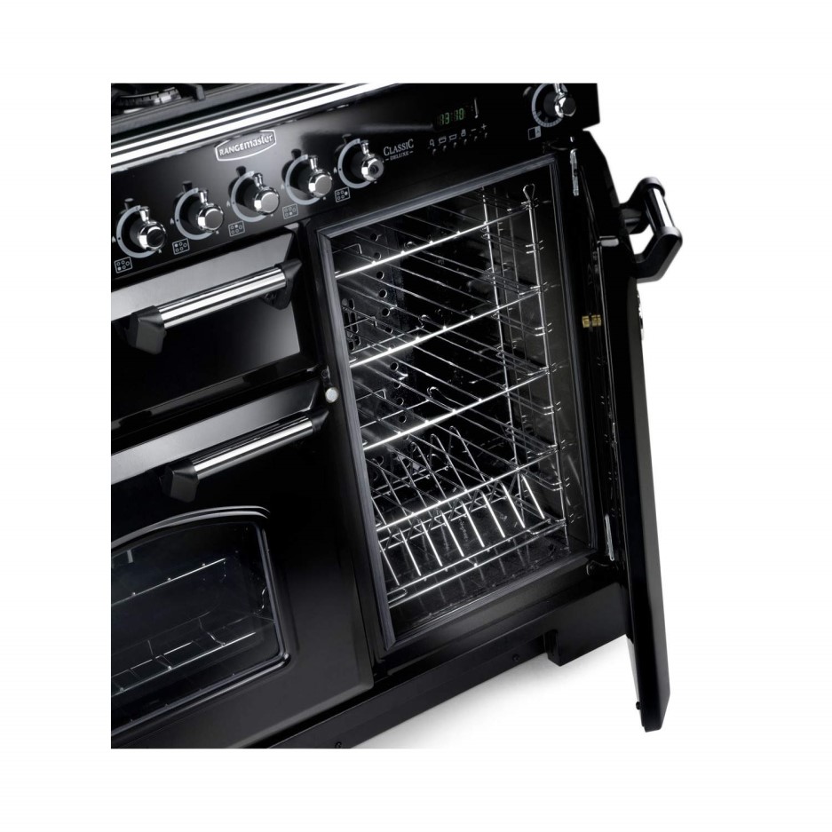Rangemaster 100910 Classic Deluxe 100cm Dual Fuel Range Cooker Olive