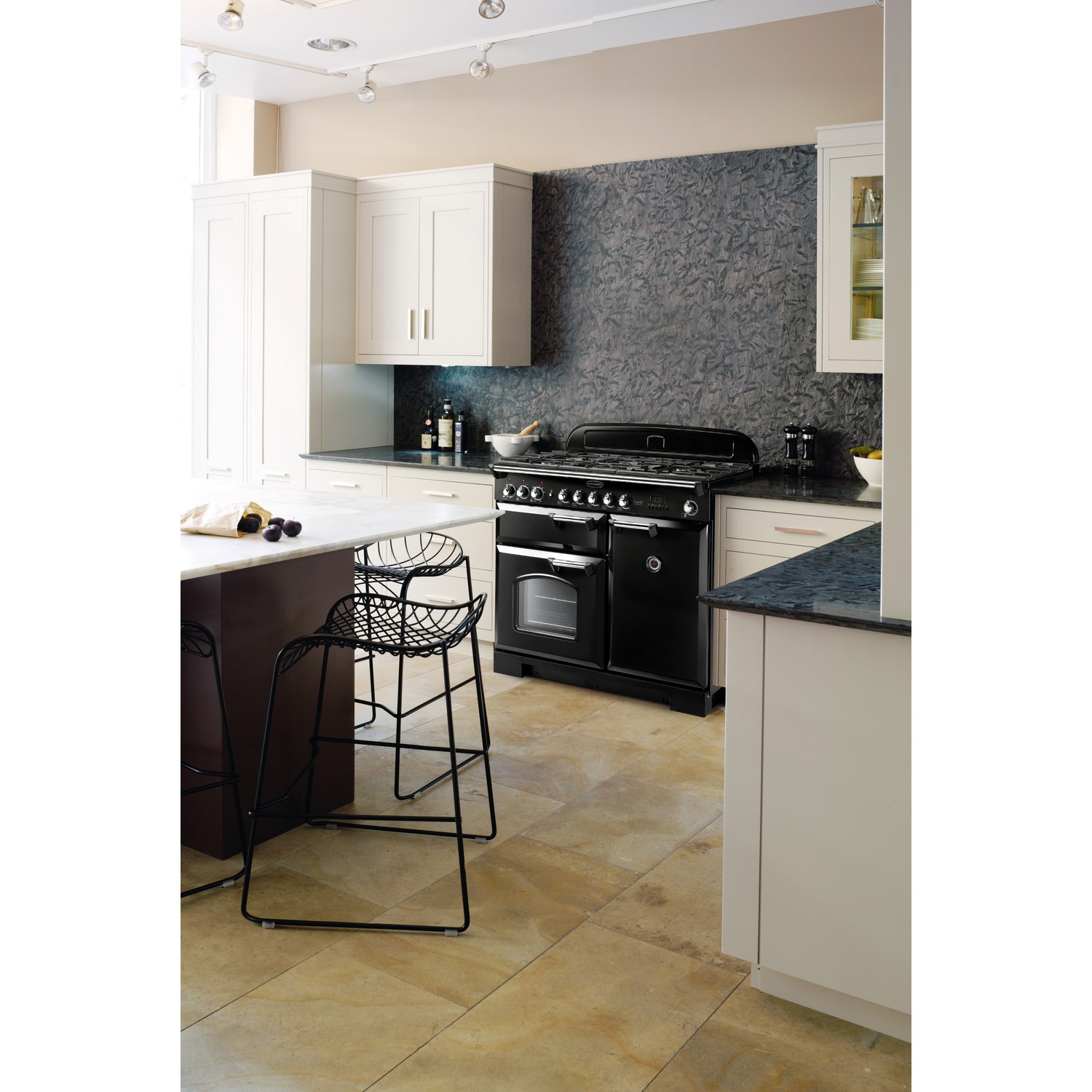 Rangemaster CDL100EIBLC Classic Deluxe 100cm Electric Range Cooker with