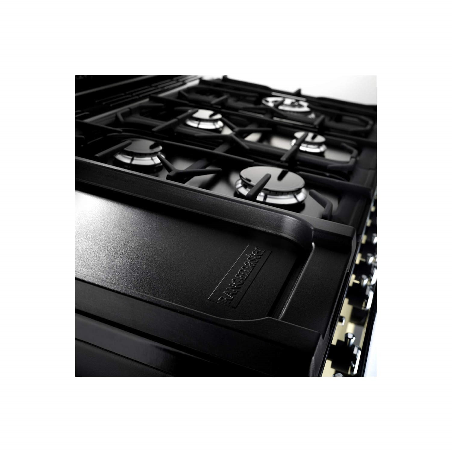 Rangemaster Classic Deluxe 110cm Dual Fuel Range Cooker Black