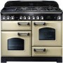 Rangemaster CDL110DFFCRC Classic Deluxe 110cm Dual Fuel Range Cooker - Cream & Chrome