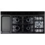 Rangemaster Classic Deluxe 110cm Dual Fuel Range Cooker - Black