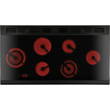 Rangemaster 84450 Classic Deluxe 110cm Electric Range Cooker With Ceramic Hob - Cranberry And Brass