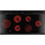 Rangemaster 84450 Classic Deluxe 110cm Electric Range Cooker With Ceramic Hob - Cranberry And Brass
