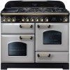 Rangemaster 114600 Classic Deluxe 110cm Electric Range Cooker With Ceramic Hob - Royal Pearl Brass