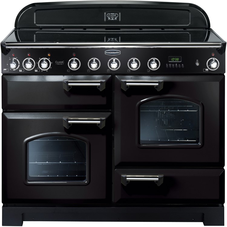 Rangemaster CDL110EIBLC Classic Deluxe Induction 110cm Electric Range Cooker
