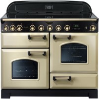 Rangemaster 90440 Classic Deluxe Cream & Brass 110cm Electric Range Cooker With Induction Hob