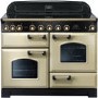 Rangemaster 90440 Classic Deluxe Cream & Brass 110cm Electric Range Cooker With Induction Hob